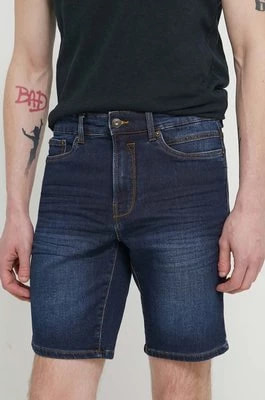 Zdjęcie produktu Solid szorty jeansowe męskie kolor granatowy