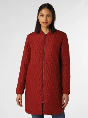 Zdjęcie produktu soyaconcept® Damski płaszcz pikowany Kobiety Sztuczne włókno czerwony jednolity,