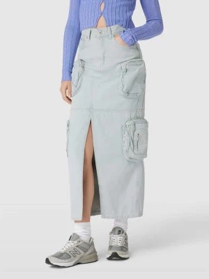 Zdjęcie produktu Spódnica jeansowa z nakładanymi kieszeniami z zamkiem błyskawicznym model ‘COMBAT’ The Ragged Priest