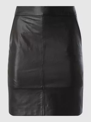 Zdjęcie produktu Spódnica skórzana z wpuszczanymi kieszeniami w stylu francuskim model ‘Chargz’ Gestuz