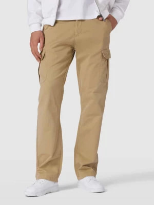 Zdjęcie produktu Spodnie cargo o kroju straight leg fit w jednolitym kolorze Urban Classics