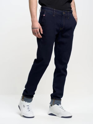 Zdjęcie produktu Spodnie chinosy męskie jeansowe granatowe Logan 784 BIG STAR