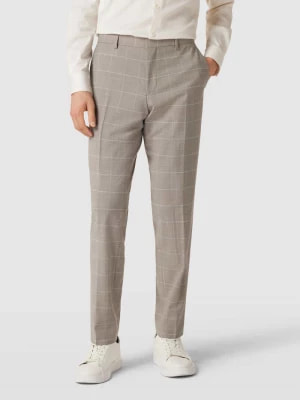 Zdjęcie produktu Spodnie do garnituru ze wzorem w szkocką kratę model ‘Genius’ Boss