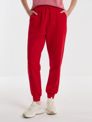 Zdjęcie produktu Spodnie dresowe damskie czerwone Foxie 603/ Megan 603 BIG STAR