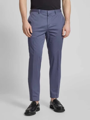Zdjęcie produktu Spodnie garniturowe w jednolitym kolorze model ‘Hesten’ HUGO