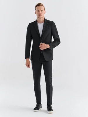 Zdjęcie produktu Spodnie garniturowe w kolorze czarnym Pako Lorente
