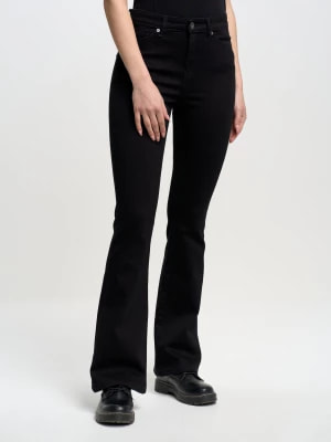 Zdjęcie produktu Spodnie jeans damskie z rozszerzaną nogawką czarne Clara Flare 995 BIG STAR