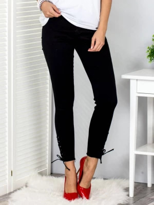 Zdjęcie produktu Spodnie jeans jeansowe czarny jegginsy Merg
