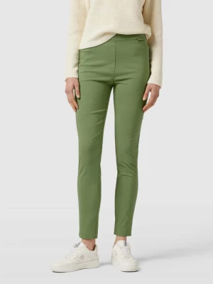 Zdjęcie produktu Spodnie materiałowe o kroju slim fit z lamowanymi kieszeniami Christian Berg Woman