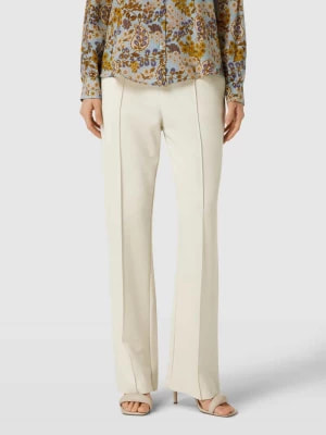 Zdjęcie produktu Spodnie o kroju regular fit w kant w jednolitym kolorze Christian Berg Woman
