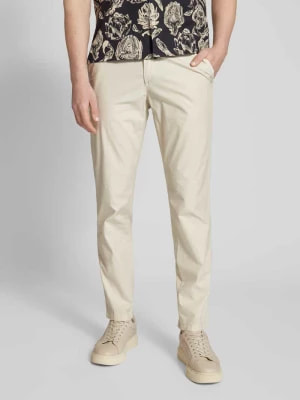 Zdjęcie produktu Spodnie o kroju slim fit w jednolitym kolorze model ‘TAIKAN’ g1920