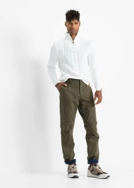 Zdjęcie produktu Spodnie ocieplane bojówki ze stretchem, Regular Fit Straight bonprix