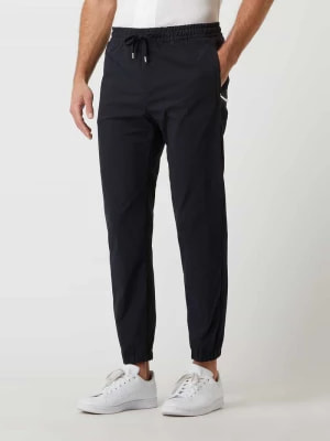 Zdjęcie produktu Spodnie sportowe o kroju regular fit ze wstawkami w kontrastowym kolorze model ‘Nollo’ Windsor