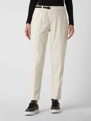 Zdjęcie produktu Spodnie sztruksowe z dodatkiem streczu model ‘Marilyn’ White Sand