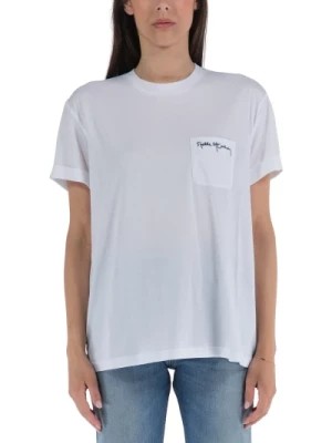 Zdjęcie produktu Stella McCartney, Koszulka z haftem Love Heart White, female,