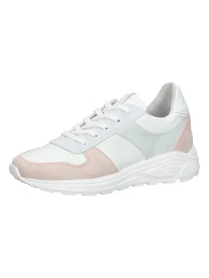 Zdjęcie produktu Steven New York Skórzane sneakersy w kolorze biało-jasnoróżowym rozmiar: 38