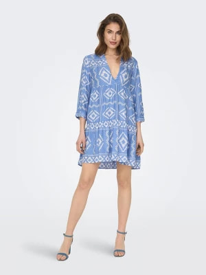 Zdjęcie produktu ONLY Sukienka "Ally" w kolorze błękitno-białym rozmiar: M