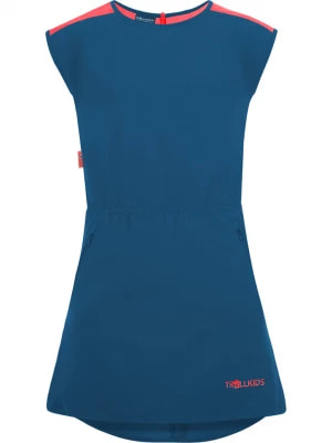 Zdjęcie produktu Trollkids Sukienka "Arendal" w kolorze niebieskim rozmiar: 158
