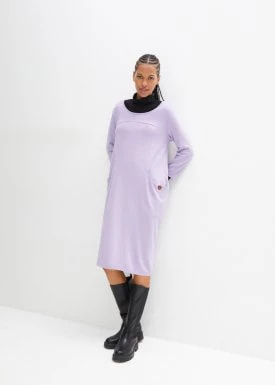Zdjęcie produktu Sukienka bombka w długości do kolan, z kieszeniami, rękawy 3/4 bonprix