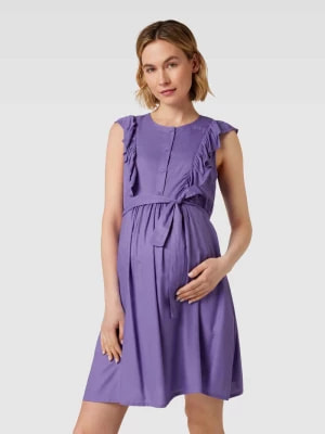 Zdjęcie produktu Sukienka ciążowa z wiskozy z falbanami Mamalicious