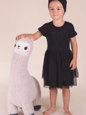 Zdjęcie produktu Sukienka dla dziewczynki z krótkim rękawem czarna Nicol