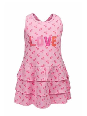 Zdjęcie produktu Sukienka dziewczęca bez rękawów, różowa, Love, Lief