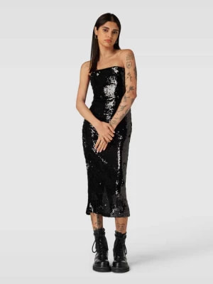 Zdjęcie produktu Sukienka koktajlowa o długości do kolan z cekinowym obszyciem Gina Tricot