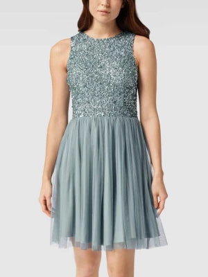 Zdjęcie produktu Sukienka koktajlowa o długości mini z cekinowym obszyciem Lace & Beads