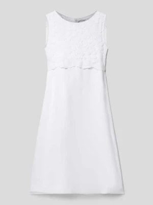 Zdjęcie produktu Sukienka komunijna z czystej wiskozy z koronkowym obszyciem Miolilou