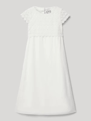 Zdjęcie produktu Sukienka komunijna z czystej wiskozy z koronkowym obszyciem Miolilou