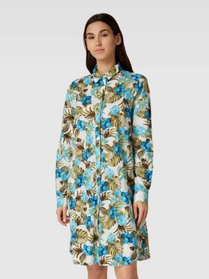 Zdjęcie produktu Sukienka koszulowa o długości do kolan z kwiatowym wzorem 0039 italy
