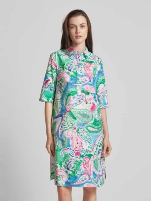 Zdjęcie produktu Sukienka koszulowa o długości do kolan ze wzorem na całej powierzchni Christian Berg Woman