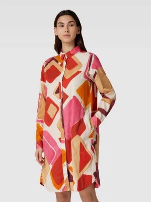 Zdjęcie produktu Sukienka koszulowa o długości do kolan ze wzorem na całej powierzchni model ‘Gracia New’ 0039 italy