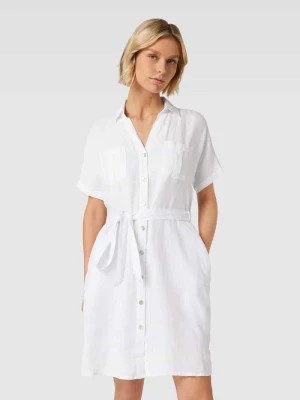 Zdjęcie produktu Sukienka koszulowa z lnu z wiązanym paskiem Christian Berg Woman