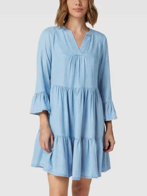 Zdjęcie produktu Sukienka koszulowa z tkaniny stylizowanej na denim Mavi Jeans