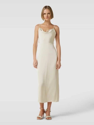 Zdjęcie produktu Sukienka midi na regulowanych, cienkich ramiączkach model ‘RAVENNA’ Vila