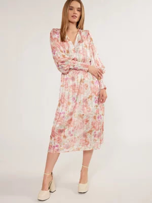 Zdjęcie produktu Sukienka midi w kwiatowy wzór