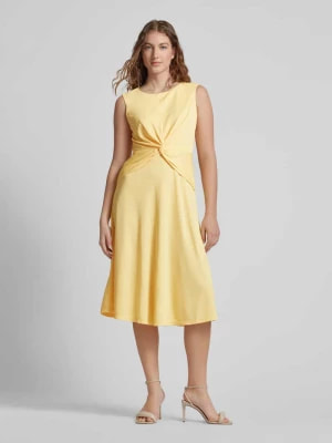 Zdjęcie produktu Sukienka midi z wiązanym detalem model ‘TESSANNE’ Lauren Ralph Lauren