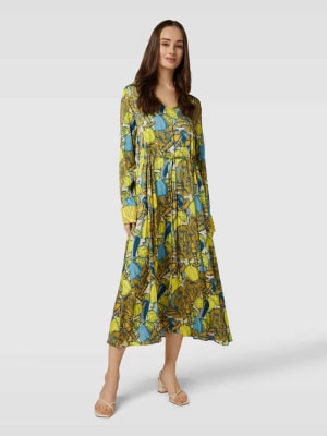Zdjęcie produktu Sukienka midi z wiązanym paskiem model ‘SHIRA DRAWSTRING SALAD’ Delicate Love