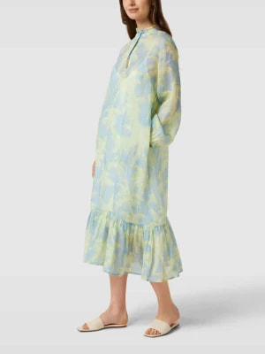 Zdjęcie produktu Sukienka midi ze wzorem na całej powierzchni model ‘Melissa’ tonno & panna