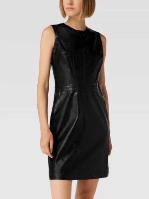 Zdjęcie produktu Sukienka mini z imitacji skóry model ‘FITTED’ MICHAEL Michael Kors