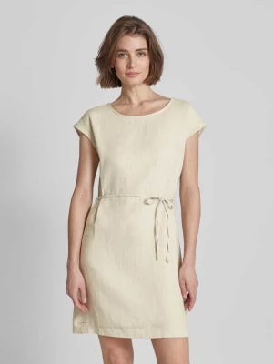 Zdjęcie produktu Sukienka mini z lnu w jednolitym kolorze model ‘Tila’ Mazine