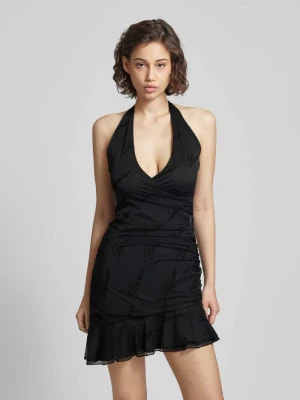 Zdjęcie produktu Sukienka mini z wiązaniem na szyi — REVIEW X GNO