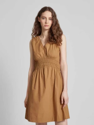 Zdjęcie produktu Sukienka o długości do kolan w jednolitym kolorze model ‘Dizzi’ Boss Orange