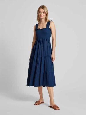 Zdjęcie produktu Sukienka o długości do kolan z marszczonymi detalami Apricot
