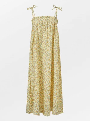 Zdjęcie produktu Becksöndergaard Sukienka "Otavia" w kolorze żółtym ze wzorem rozmiar: S