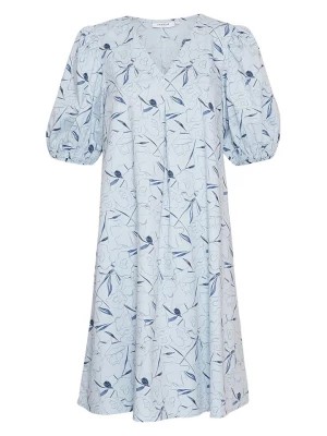 Zdjęcie produktu MOSS COPENHAGEN Sukienka "Parilla Cenilla" w kolorze błękitnym rozmiar: XL