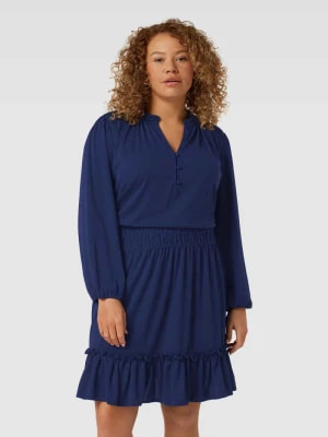 Zdjęcie produktu Sukienka PLUS SIZE o długości do kolan z dekoltem w serek model ‘KINSLIE’ Lauren Ralph Lauren Curve