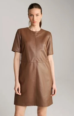 Zdjęcie produktu Sukienka skórzana w kolorze brązowym Joop