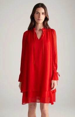 Zdjęcie produktu Sukienka szyfonowa w kolorze czerwonym Joop